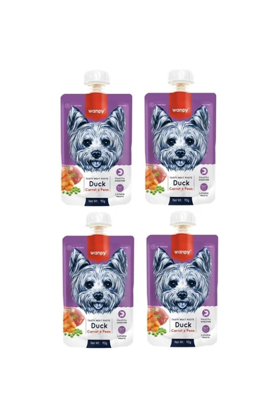 Taze Ördekli & Havuçlu Köpek Et Ezmesi 90 Gr. X 4 Adet ürün görseli 1
