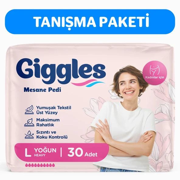 Giggles Kadın Mesane Pedi Large(Yoğun) 30 Adet ürün görseli 1
