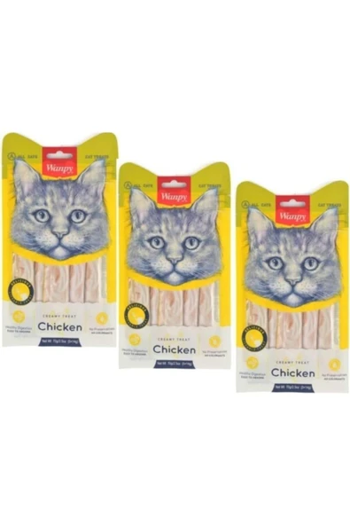3 Adet Tavuk 5x14 gr Sıvı Ödül RA-049 Likit Kedi Ödülü ürün görseli 1