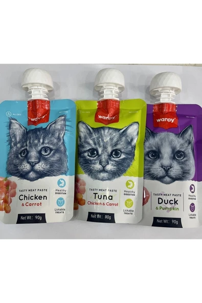 3 çeşit Kedi Et Ezmesi 90 Gr. X 3 Adet ürün görseli 1