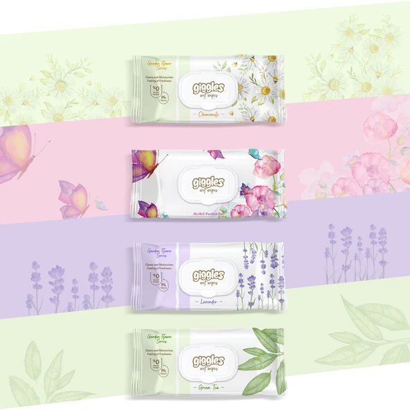 Giggles Islak Havlu Set 72'li 8 Paket 576 Mendil ürün görseli 1
