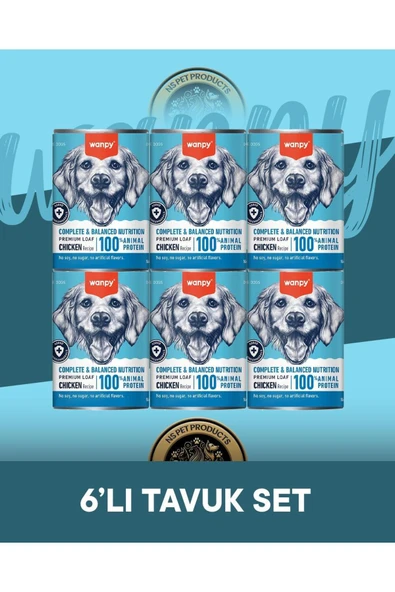Tavuklu Ezme Köpek Konservesi 6x375 gr ürün görseli 1