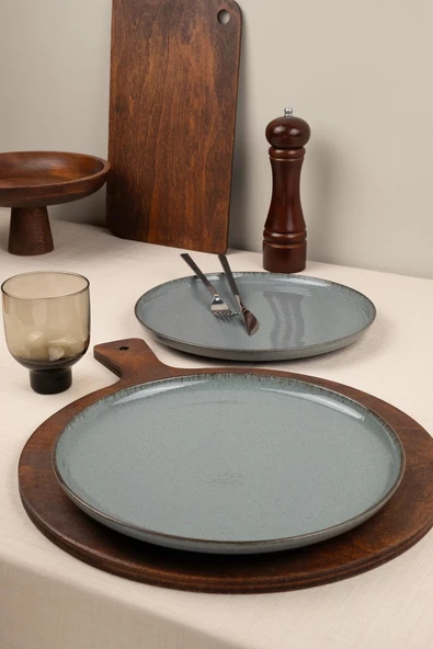 Moderna 2 Parça 27 Cm Düz Tabak Mavi ürün görseli 1