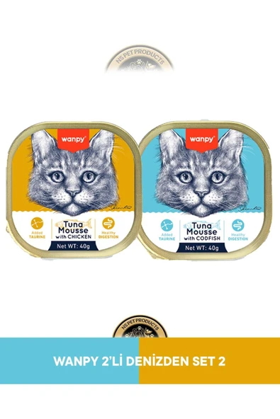 Mousse Ton Balıklı - Tavuklu Alutray & Mousse Ton Balıklı - Morina Balıklı Alutray Kedi ürün görseli 1