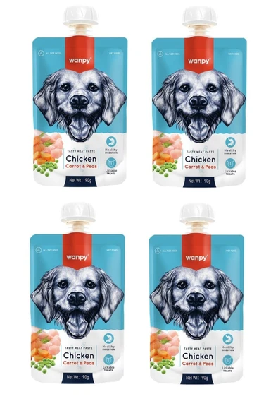 Taze Tavuklu & Havuçlu Köpek Et Ezmesi 90 Gr. X 4 Adet ürün görseli 1