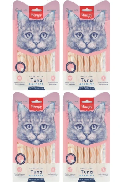 Ton Balığı - Karides Sıvı Kedi Ödül Maması 5x14 Gr. (4 Adet) ürün görseli 1