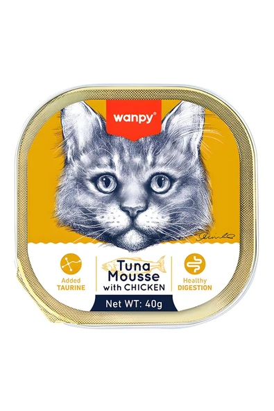 Ton Balıklı ve Tavuklu Alutray Yaş Kedi Maması 40gr ürün görseli 1