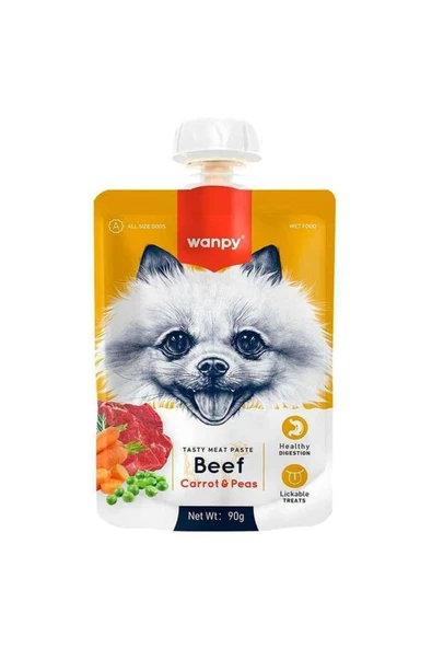 Taze Sığır Etli ve Havuçlu Et Ezmesi Doğal Köpek Ödülü 90 Gr ürün görseli 1