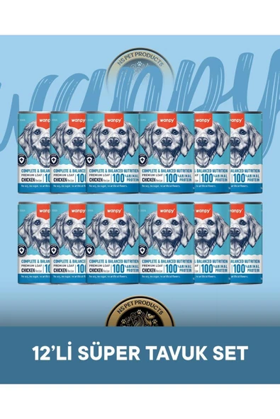 Tavuklu Ezme Köpek Konservesi 12x375 gr ürün görseli 1