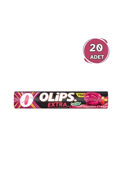 Olips Extra Şeftali-Ahududu Aromalı Şeker 45 gr - 20 Adet ürün görseli 1