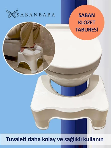 Beyaz, Klozet Taburesi - Resim 2