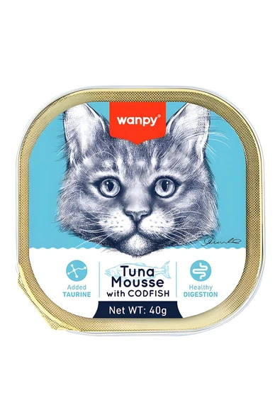 Ton ve Morina Balıklı Alutray Yaş Kedi Maması 40gr ürün görseli 1