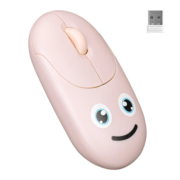 Sm-26 Fashion 2.4Ghz Pembe Kabartmalı Kablosuz Mouse ürün görseli 1