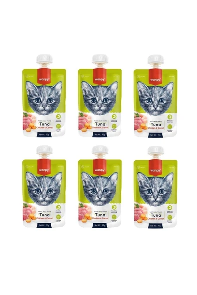 Taze Ton Balıklı & Tavuklu Kedi Et Ezmesi 90 Gr. X 6 Adet ürün görseli 1