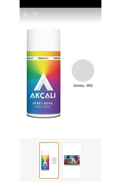 Gümüş Sprey Boya 400 Ml - Resim 2