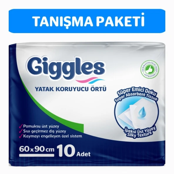 Giggles 60x90 Yatak Koruyucu Örtü 10'lu 1 Paket 10 Adet ürün görseli 1