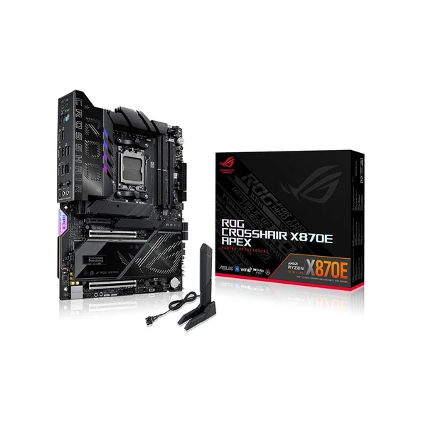 ASUS ROG CROSSHAIR X870E APEX Soket AM5 AMD X870E DDR5 8200+MT/s(OC) Wi-Fi 7 ATX Anakart ürün görseli 1