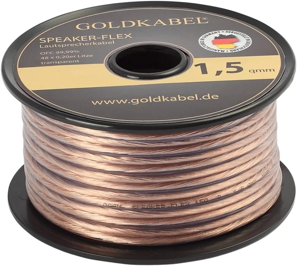 Goldkabel Speaker -  Flex 2X1.50Mm² Hoparlör Kablosu - 10 Metre ürün görseli 1