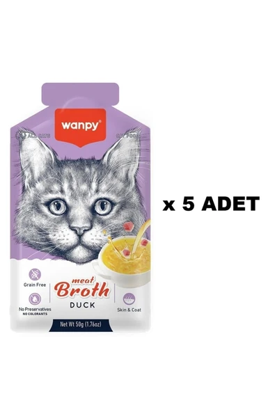 Kediler için Ördek Eti Çorbası 50 gr X 5 ADET ürün görseli 1