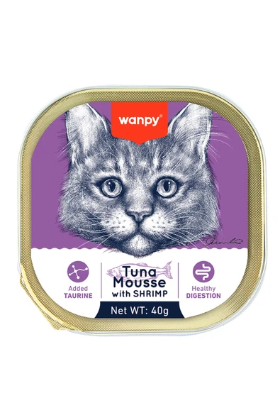 Ton Balıklı & Karidesli Alutray Yaş Kedi Maması 40gr ürün görseli 1