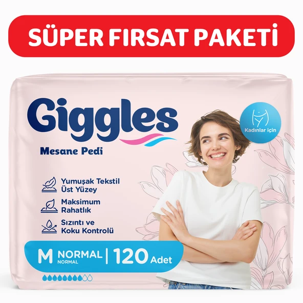 Giggles Kadın Mesane Pedi Medium(Normal) 120 Adet ürün görseli 1