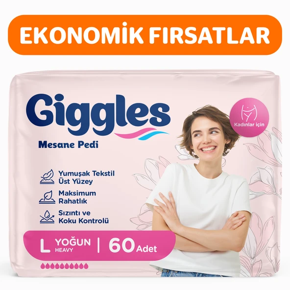 Giggles Kadın Mesane Pedi Large(Yoğun) 60 Adet ürün görseli 1