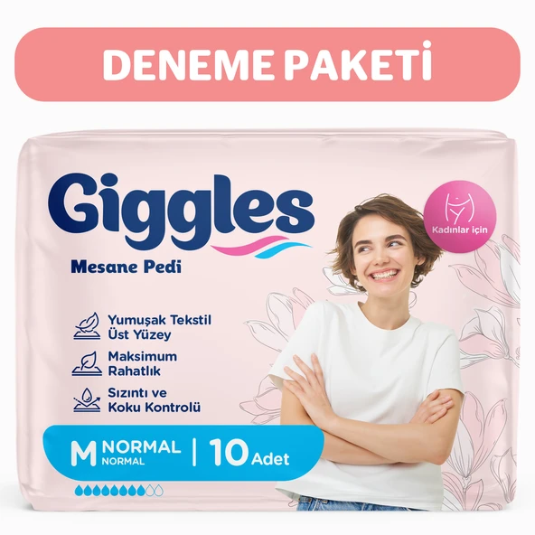 GİGGLES KADIN MESANE PEDI MEDIUM 10'LU ürün görseli 1