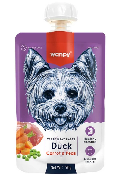 Ördek Etli ve Havuçlu Ezme Köpek Ödül Maması 90gr ürün görseli 1