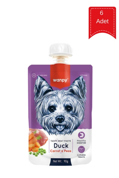 Ördek Etli Ve Havuçlu Ezme Köpek Ödül Maması 90 Gr X 6 Adet ürün görseli 1