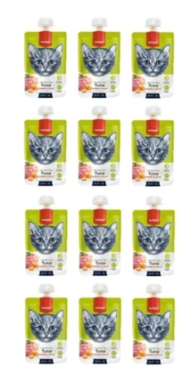 Taze Ton Balıklı & Tavuklu Kedi Et Ezmesi 90 Gr. X 12 Adet ürün görseli 1