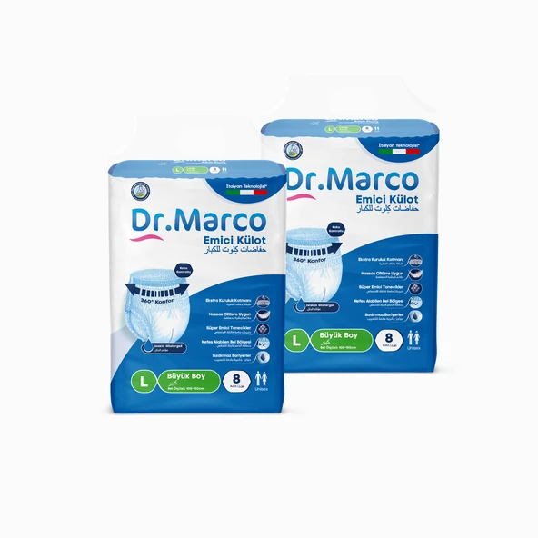 Dr.Marco Yetişkin Emici Külot Large 16 adet ürün görseli 1