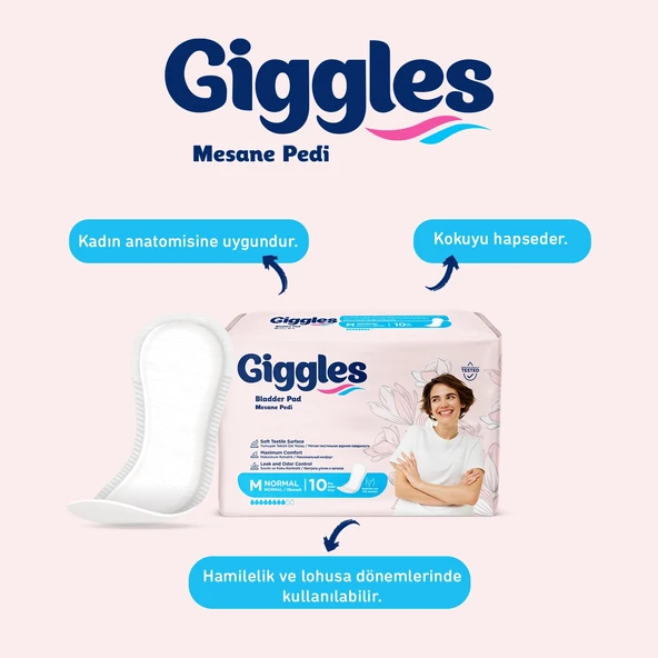 Giggles Kadın Mesane Pedi Medium(Normal) 60 Adet - Resim 2
