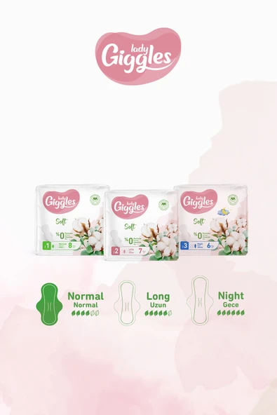 Lady Giggles Lady Soft Hijyenik Ped Mix Paketi 42 Adet ürün görseli 1
