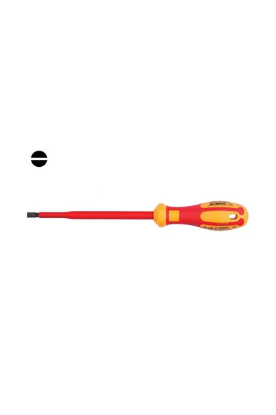 6,5 X 150 Mm 1000 Volt Vde Izoleli Düz Tornavida G01-065-150 ürün görseli 1