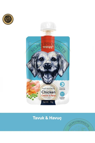 Tavuk & Havuç Köpek Et Ezmesi Köpek Ödül Maması 90 gr ürün görseli 1