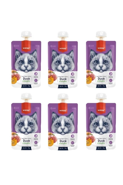Taze Ördekli & Balkabaklı Kedi Et Ezmesi 90 Gr. X 6 Adet ürün görseli 1