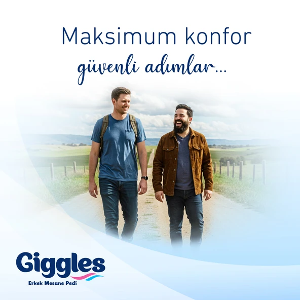 Giggles Erkek(Men) Mesane Pedi (Bladder Pad) 40 Adet - Resim 2