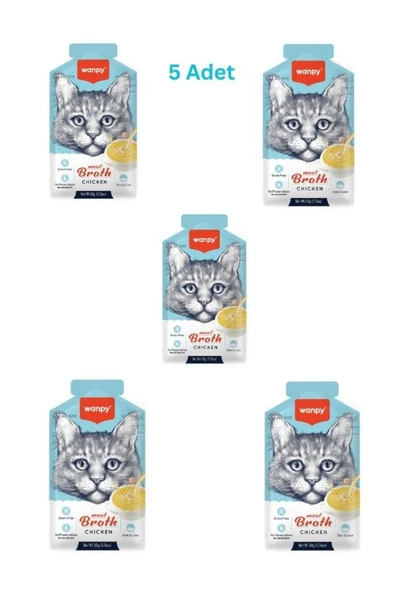 Kediler için Tavuk Eti Çorbası 50g x 5 Adet ürün görseli 1