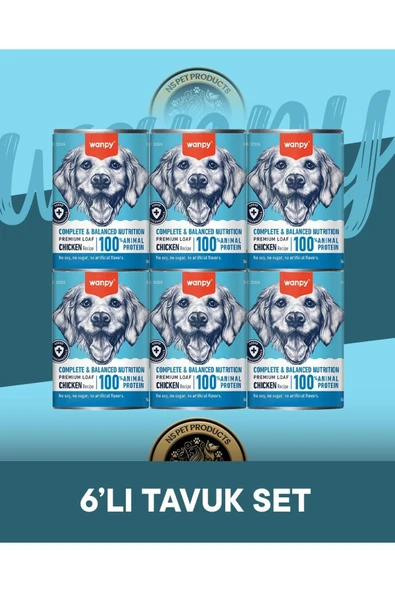 Tavuklu Ezme Köpek Konservesi 6x375 gr ürün görseli 1