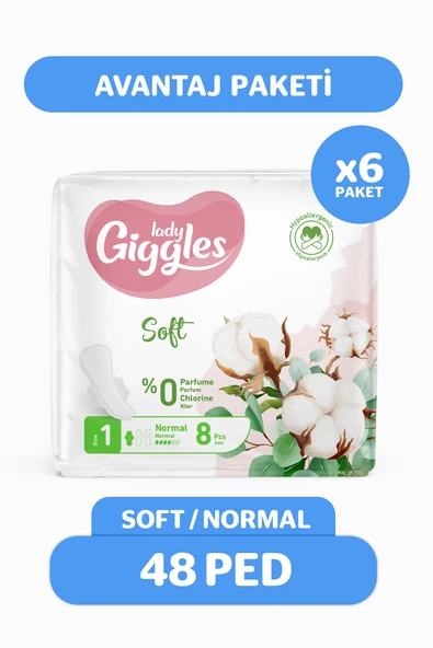 Giggles Lady Soft Hijyenik Ped Normal Avantaj Paketi 48 Adet ürün görseli 1