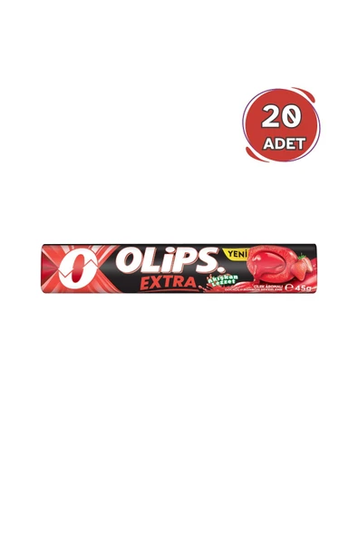Extra Çilek Aromalı Şeker 45 gr - 20 Adet