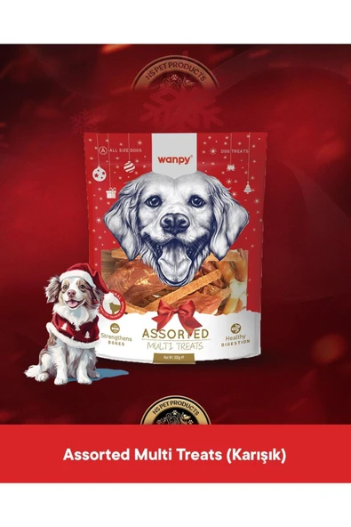Karışık Yılbaşı Assorted Multi Treats Köpek Ödül Maması 300 gr ürün görseli 1