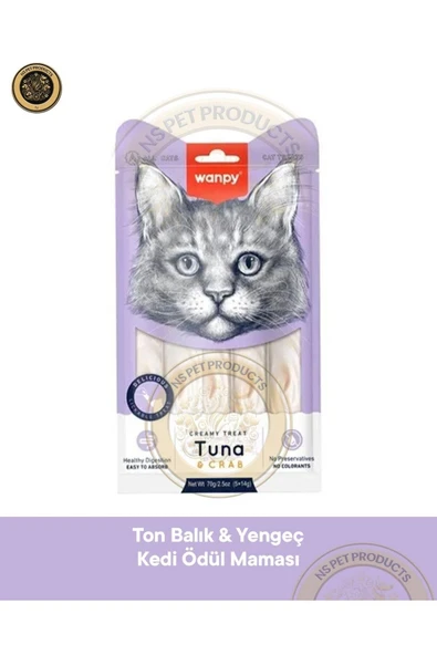 Ton & Yengeç Kedi Krema Ödül Maması 5x14 gr ürün görseli 1