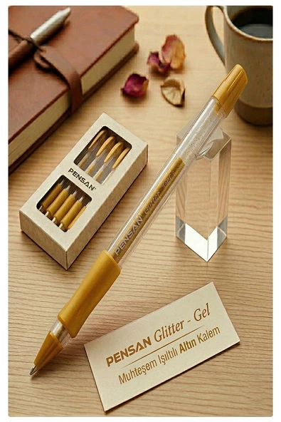 Simli Jel Kalem 1.0mm 1 Adet Uç Akıcı Yazım Pensan Simli Jel Kalem Tükenmez Simli Kalem Simli Pilot Kalem Canlı Renkler ürün görseli 1