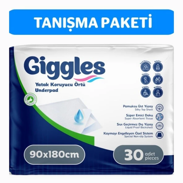 Giggles 90x180 Yatak Koruyucu Örtü 1 Paket 30 Adet ürün görseli 1
