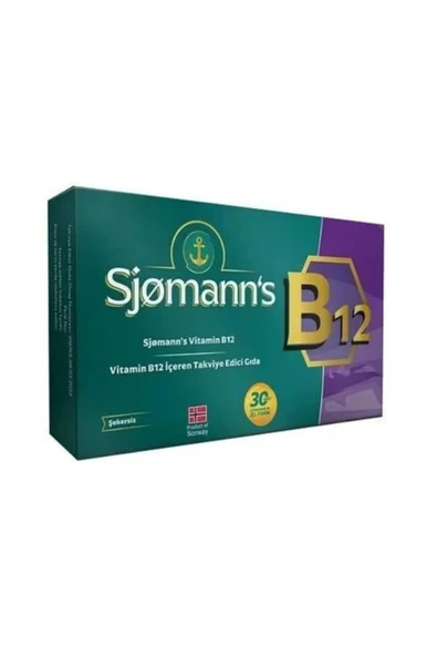 Sjomann's B12 Çiğnenebilir Jel 30 Tablet ürün görseli 1