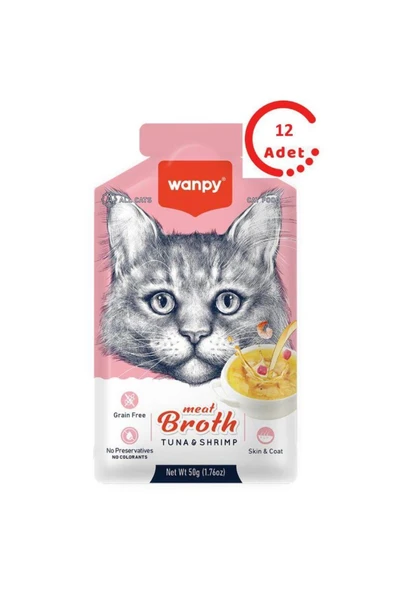 Karidesli Ton Balıklı Kedi Çorbası 50 Gr x 12 Adet ürün görseli 1