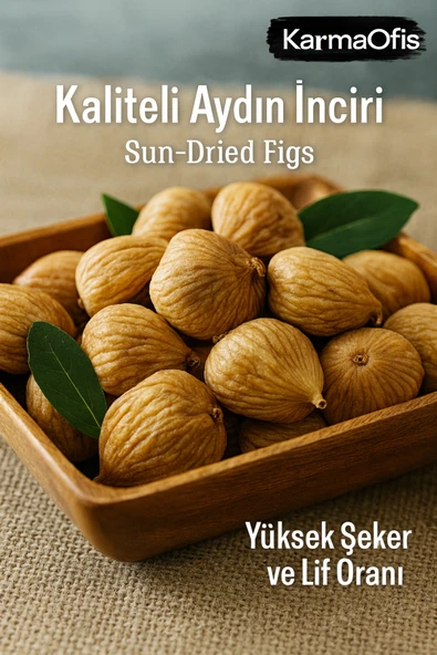 Aydın Nazilli Kuru İncir 1 Kg – Premium Büyük Boy Seçme İncir ürün görseli 1