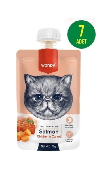 Taze Somonlu&tavuklu Kedi Et Ezmesi 90 gr X 7 Adet ürün görseli 1