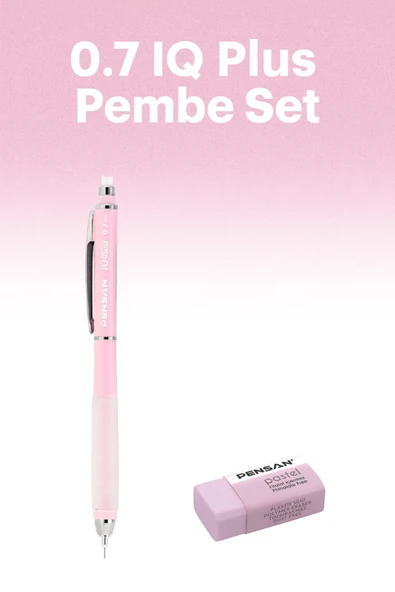 My Iq Plus Versatil Kalem 0.7 Pastel Pembe Set ürün görseli 1
